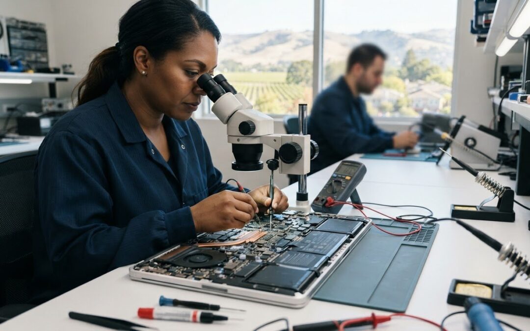 MacBook Logic Board Repair in Pleasanton: Diagnosis, Options, and Next Steps